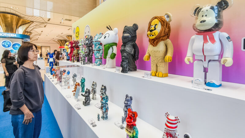 ▲漢神巨蛋快閃店帶來超過70款人氣 BE@RBRICK。（圖/記者張忠義攝）