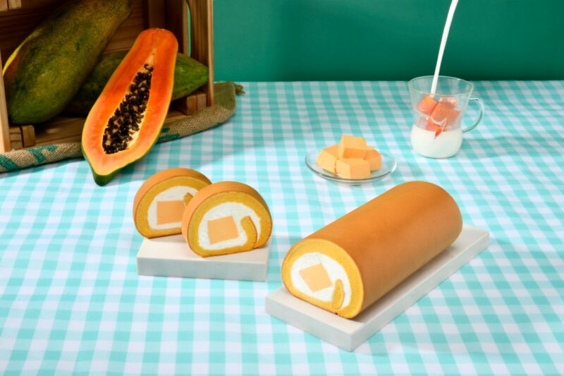 ▲亞尼克木瓜牛乳生乳捲(18cm)，售價420元。（圖/亞尼克提供）