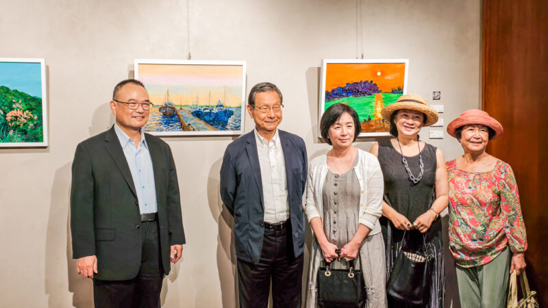 ▲「心境澄明」黃朝謨畫展，值得你來細細品味。（圖/記者張忠義攝）