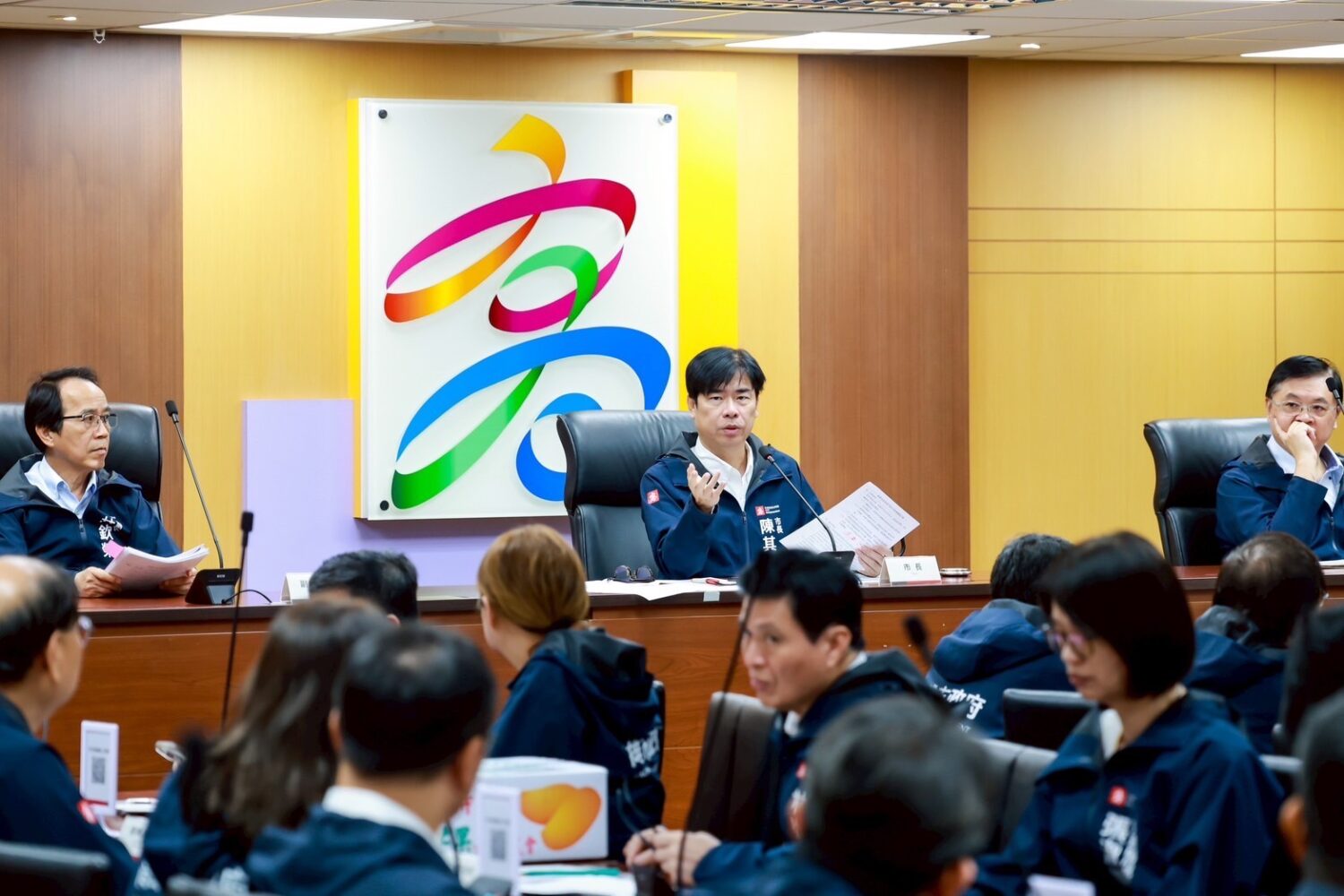 陳其邁市政會議關心颱風災後復原、馳援工作