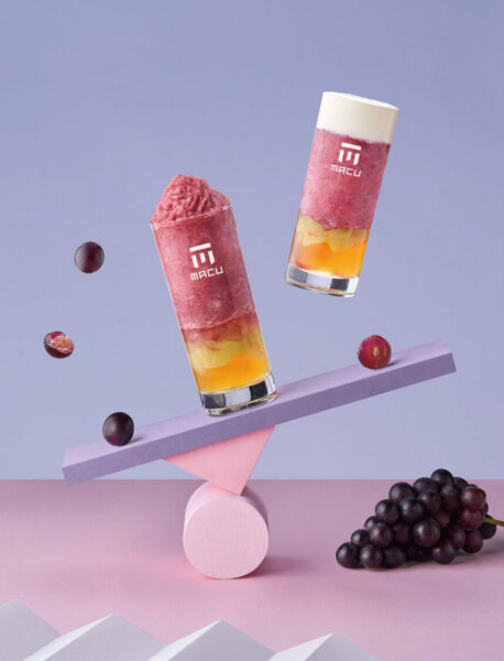 ▲葡萄果粒波波，綿密細膩的三維層次。（圖/麻古茶坊提供）