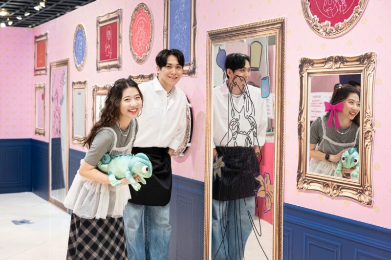 ▲台灣華特迪士尼與娛樂品牌「野獸國」，於高雄打造沉浸式「皇家公主派對」期間限定店。（圖/高雄夢時代店提供）