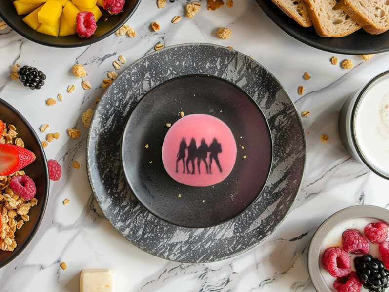 ▲高雄翰品酒店10月19日與10月20日早餐推出限量BLINK應援豆沙包。（圖/高雄翰品酒店提供）