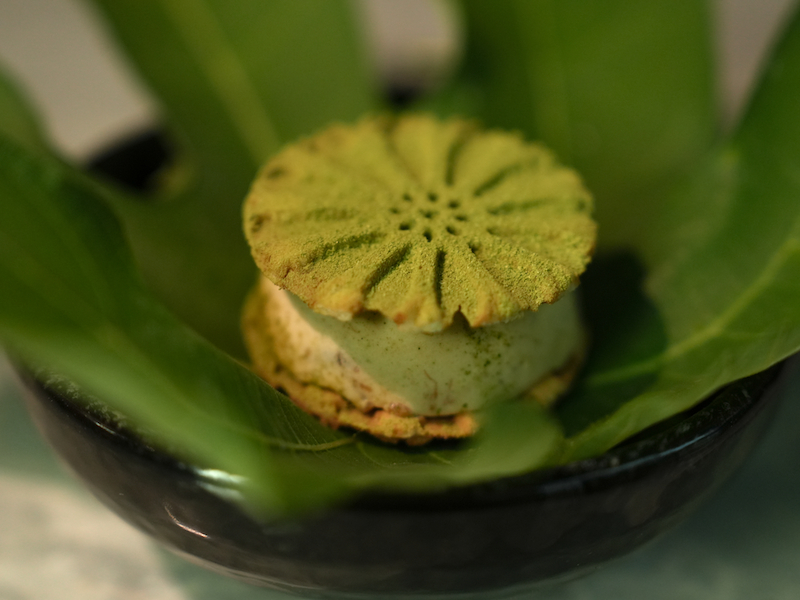 ▲ORIGO招牌甜點-無花果葉義大利鬆餅。(圖/Ukai-tei Kaohsiung提供)