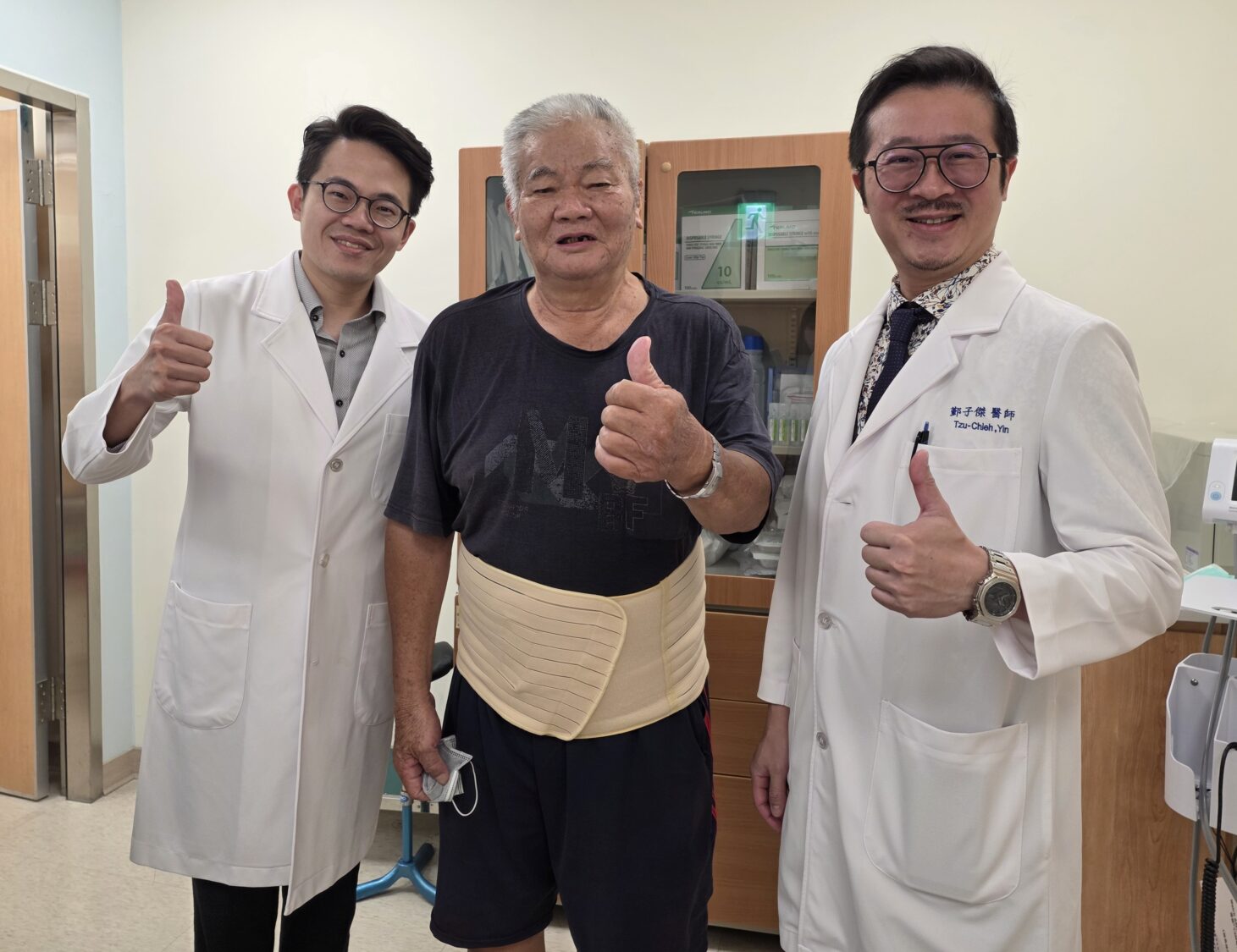 七旬翁驚罹兩癌!高醫岡山醫院兩科醫師接力「雙微創」手術助重生