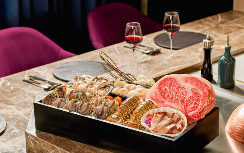 ▲義享時尚廣場6樓樂葵法式鐵板燒 。(圖/義享時尚廣場提供)