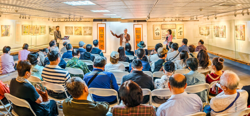 ▲「墨雲玄雅—陳俊合書畫展」即日起至12月7日在高雄市文化中心雅軒展出。（圖/記者張忠義攝）