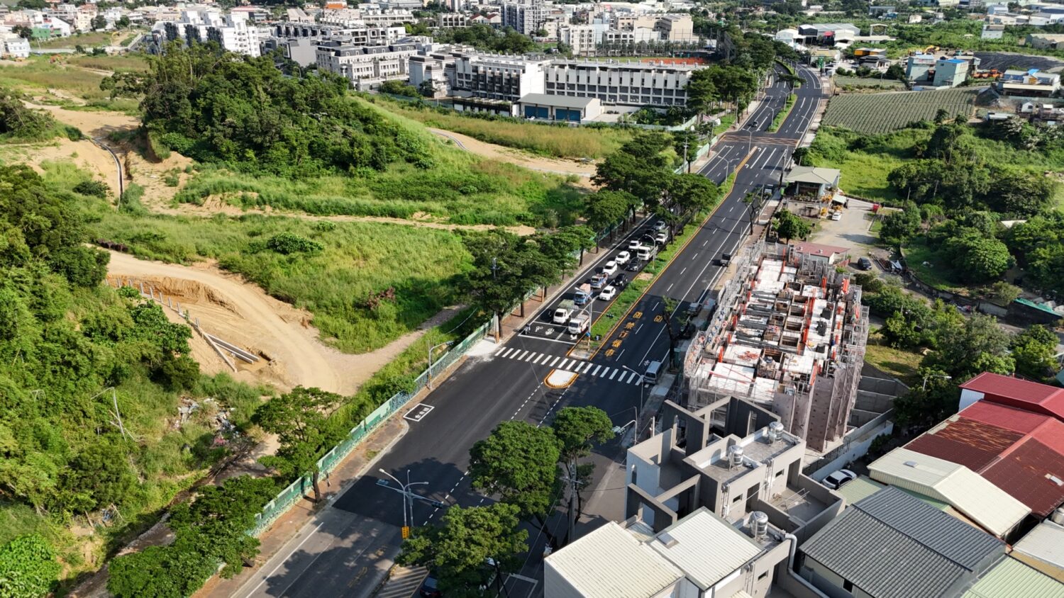 高市鳥松神農路道路翻新 提升通行安全