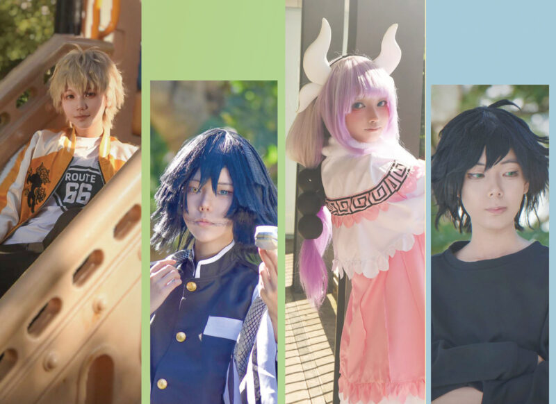 ▲多媒體動畫科以「青春E次元‧創映星河」為主題，有Motion capture 動態即時互動，搭配cosplay。（圖/中華藝校提供）