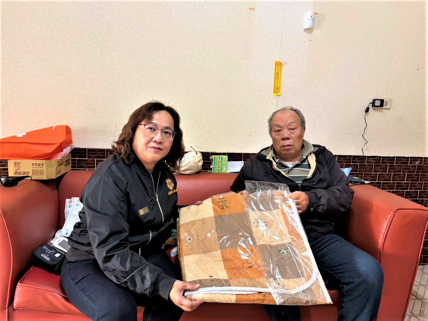 加強防寒宣導 嘉榮服處關懷高風險獨居榮民眷