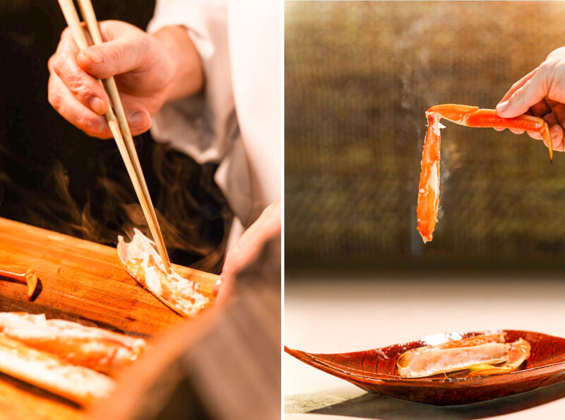 ▲Ukai_Kaiseki懷石_松葉蟹。(圖/THE AMNIS然一酒店提供)