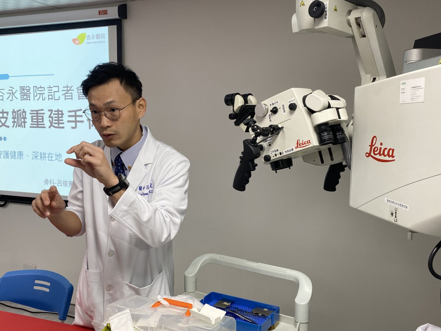 杏永醫院呂俊寬醫師斷指工人藉皮瓣重建手術 成功救回職場傷害患者的斷指