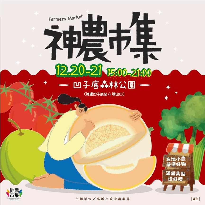 高雄神農市集 12/20 盛大登場 首推新品「天使瓜」週末來吃瓜
