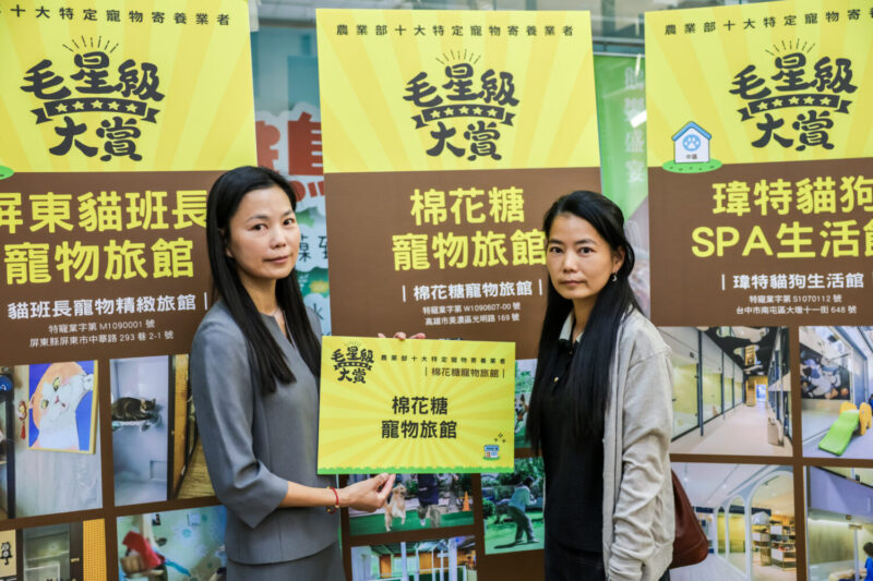 5家特寵業者入圍毛星級大賞 棉花糖寵物旅館榮獲全台十大殊榮 高雄動保處輔導成果亮眼　