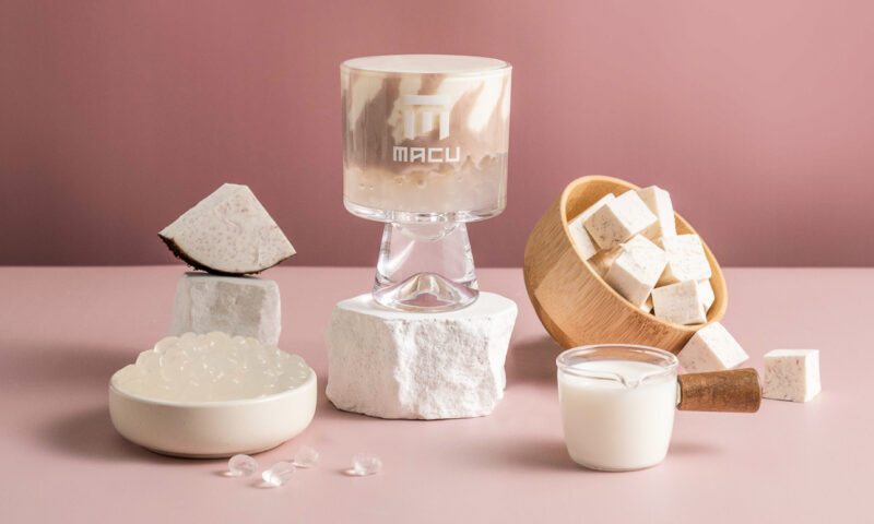 ▲麻古以「飲中甜品」哲學，寫下手搖更多可能。（圖/麻古茶坊提供）