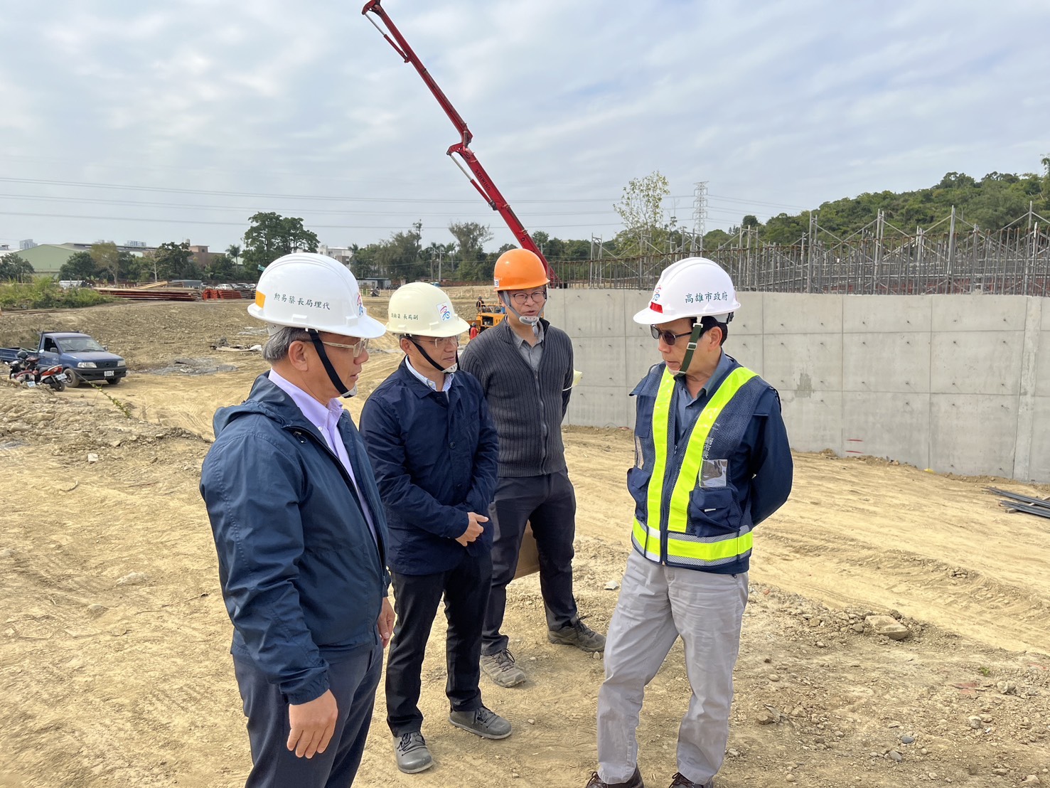 林欽榮副市長視察鳥松區十九灣滯洪池 要求汛期前發揮滯洪功能