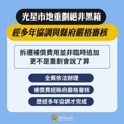 光星重劃案涉嫌圖利掀波瀾 竹縣府澄清依職權審核辦理