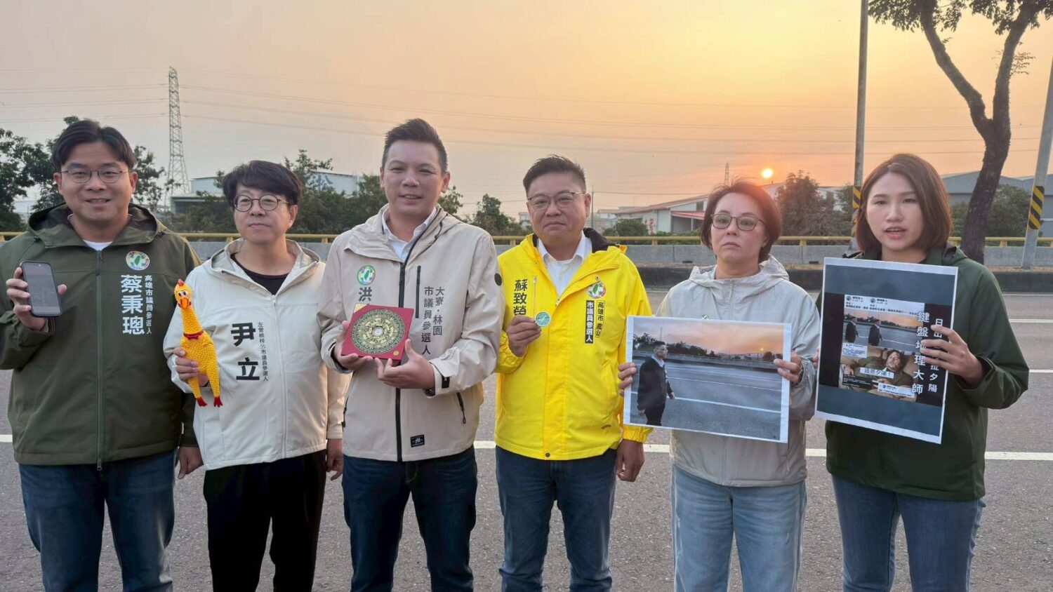 剛提名就被抹黑！藍白側翼烏龍造謠賴瑞隆「日出照」 六議員參選人實地還原狠打臉