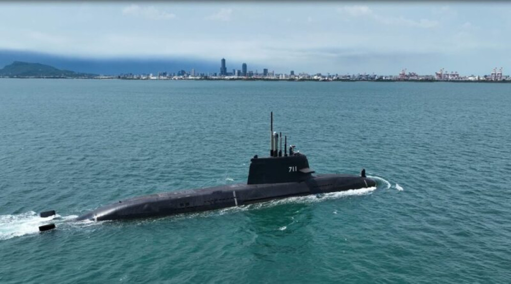 台船承造海鯤軍艦首次潛航測試完成 台船承造海鯤軍艦首次潛航測試完成