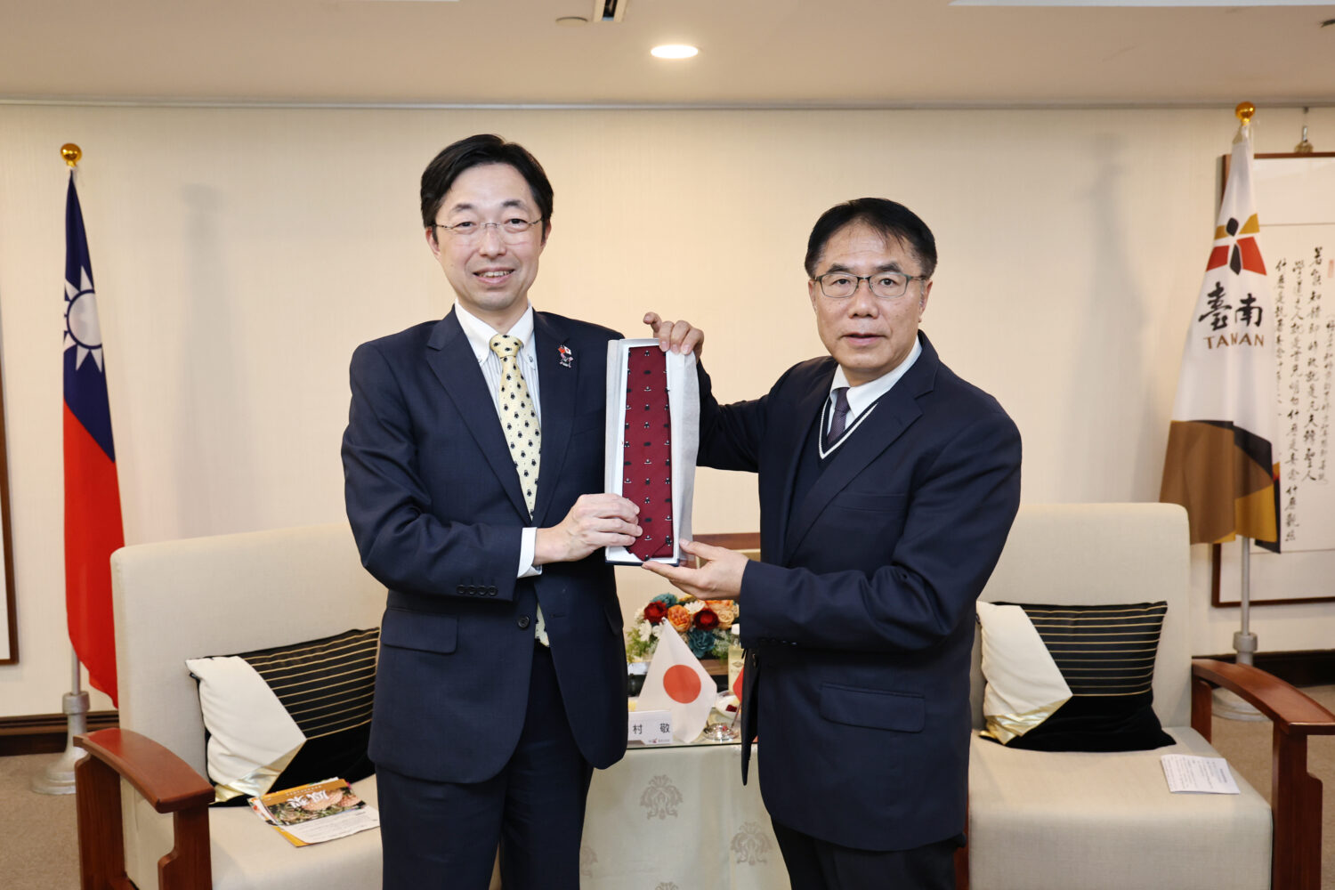 熊本縣木村敬知事率團拜會 台南熊本直航帶動多元合作