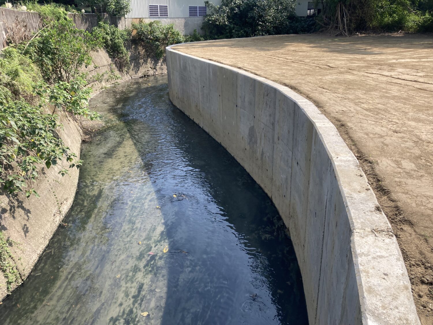 歸仁區仁德排水護岸災後復建完成