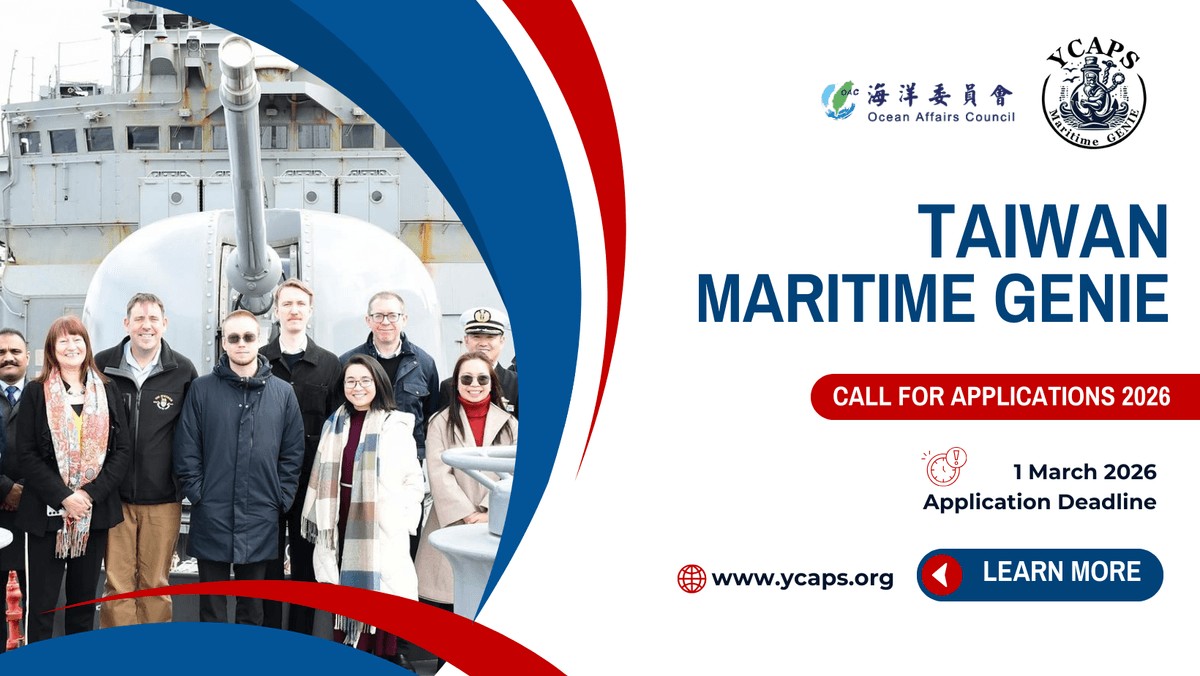 招募全球海洋治理青年領袖 海委會與YCAPS啟動「第3屆海事 GENIE 計畫」