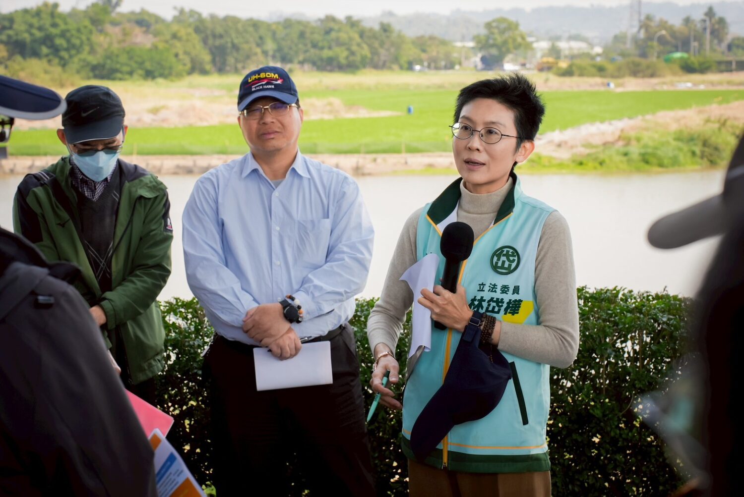 林岱樺現勘仁武觀音湖 促經濟部納入「加強調洪設施」最優先核定