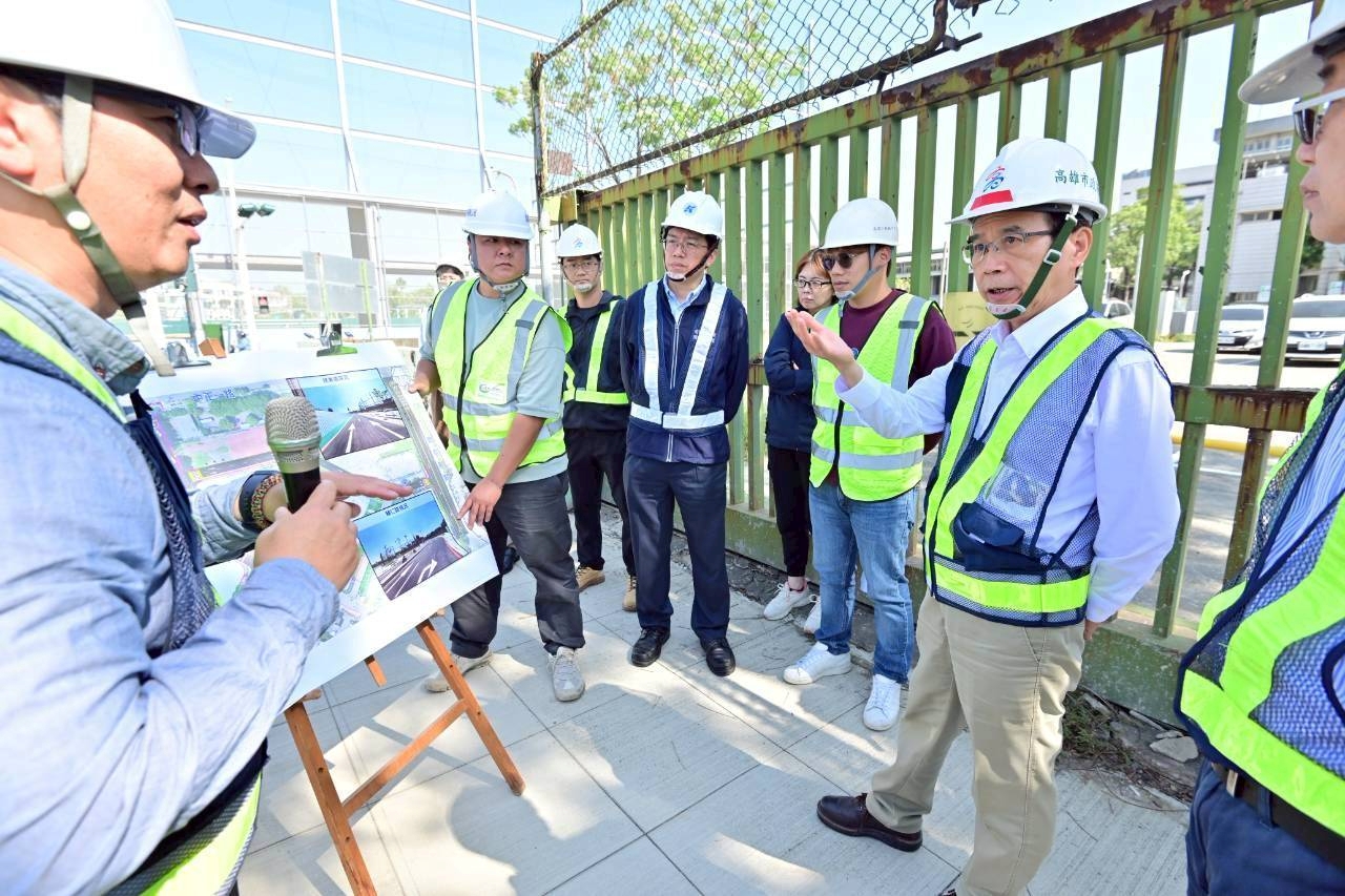 高雄市副市長林欽榮視察捷運O9聯開案周邊公共設施工程