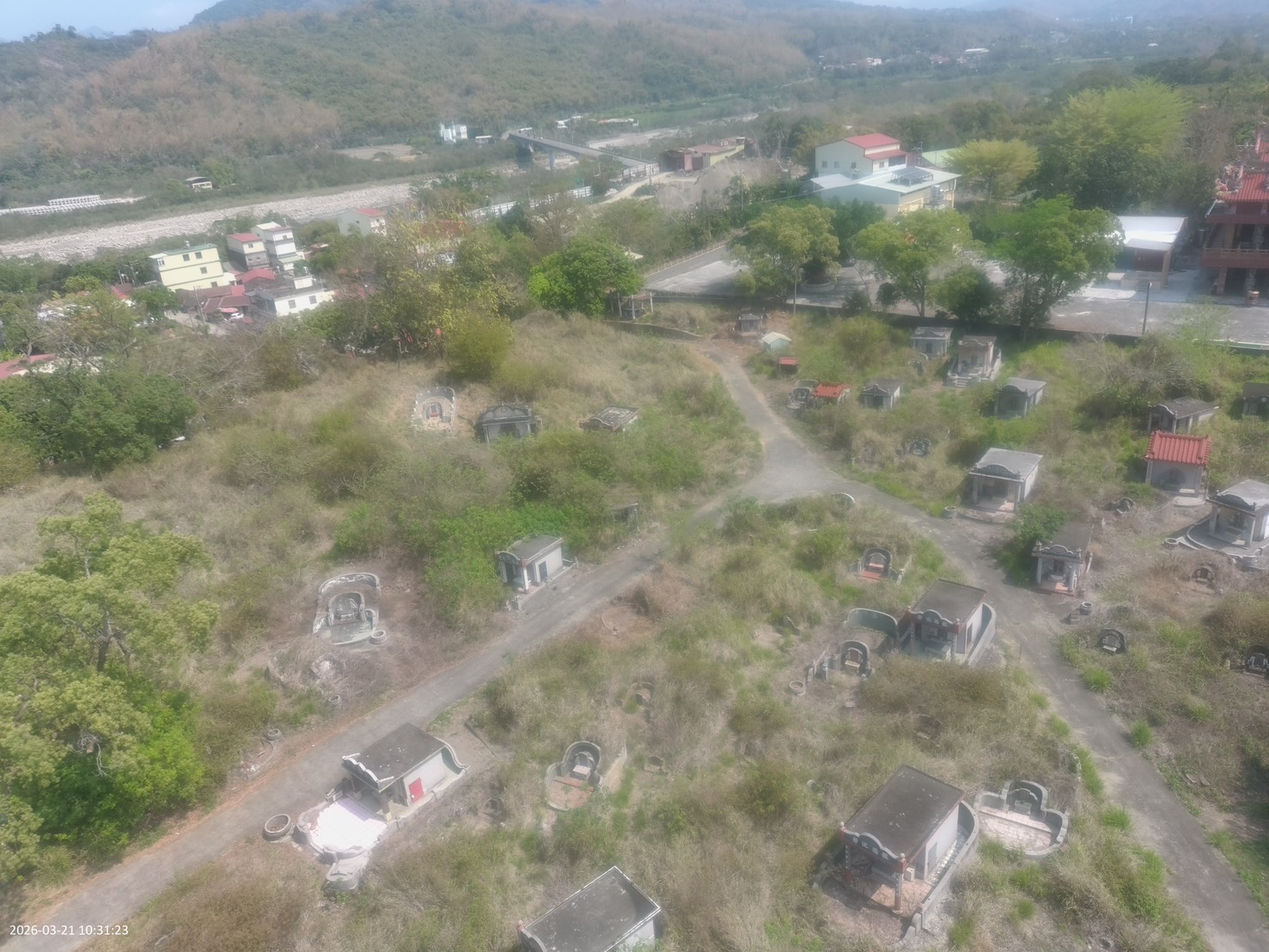 墓區防火不鬆懈  甲仙分隊科技巡查加車巡廣播守護清明祭祖安全