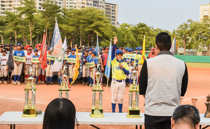 ▲高市五福國中球員代表所有參賽選手宣誓。（圖/主辦單位提供）