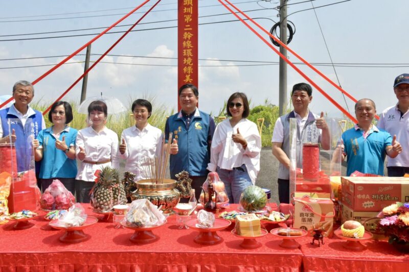 美濃獅子頭圳第二幹線綠美化工程動土　邱議瑩積極爭取 打造日夜皆宜的水岸景觀