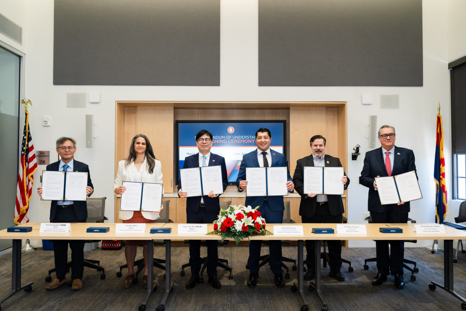 陳其邁前進亞利桑那「光學之谷」 促成產官學六方人才MOU 陳其邁前進亞利桑那「光學之谷」 促成產官學六方人才MOU