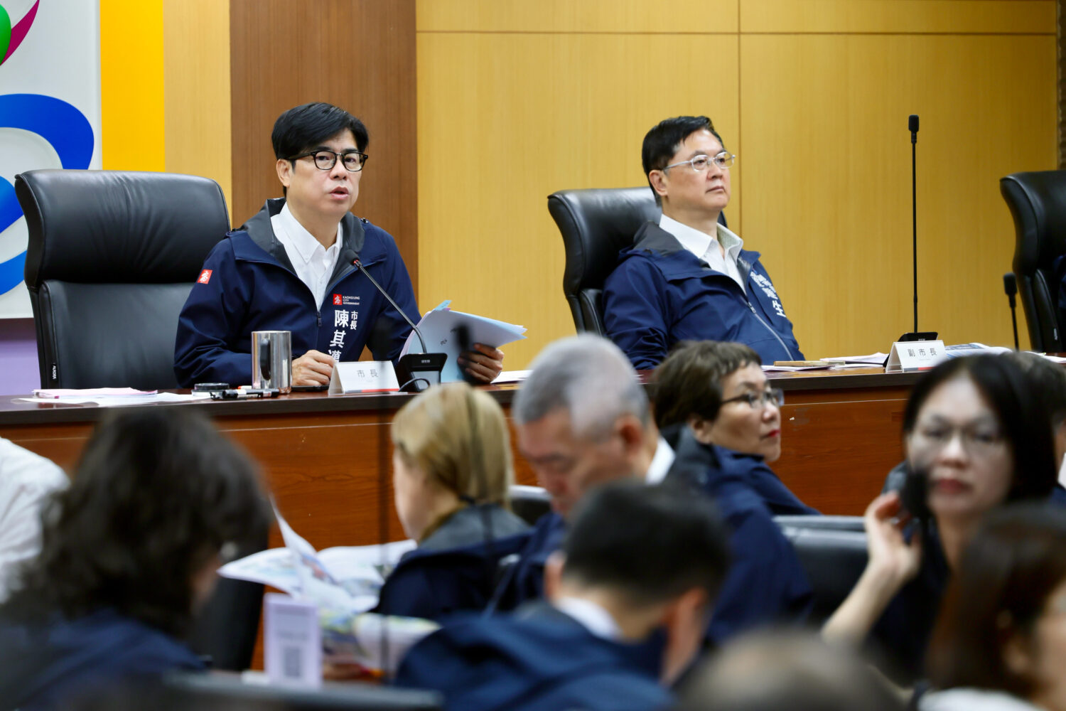 市政會議 陳其邁指示：強化食安及防汛整備 陳其邁：落實稽查及清疏、提升應變效能
