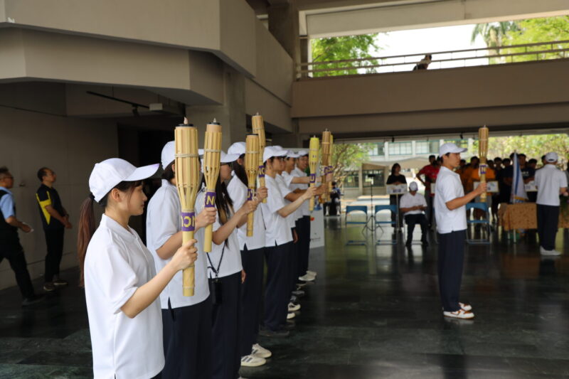 全大運聖火傳抵高科大　授旗凝聚士氣全力迎戰
