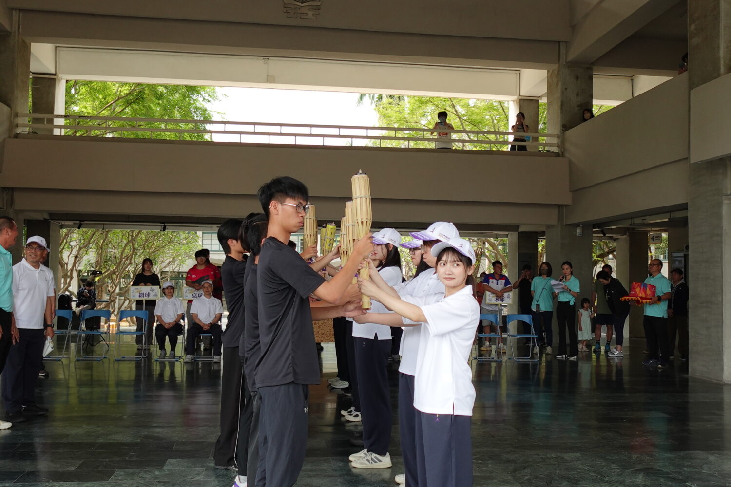 全大運聖火傳抵高科大　授旗凝聚士氣全力迎戰