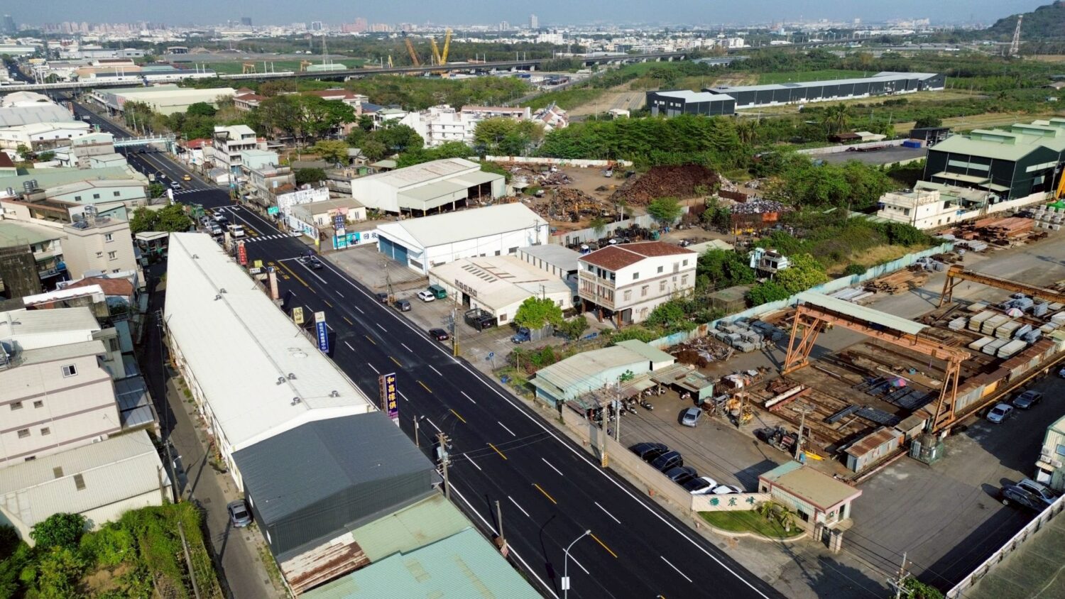 扛起產業運輸重擔 南科橋頭園區聯絡道安招路新裝上場