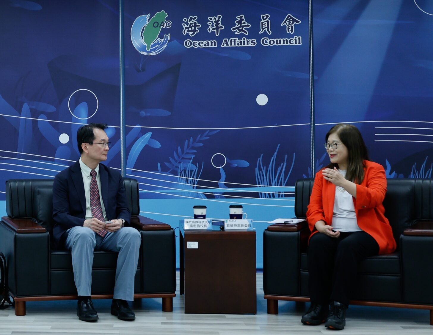 高科大吳忠信校長率團拜會海委會管碧玲主委 雙方聯手海洋治理、科研與教育發展