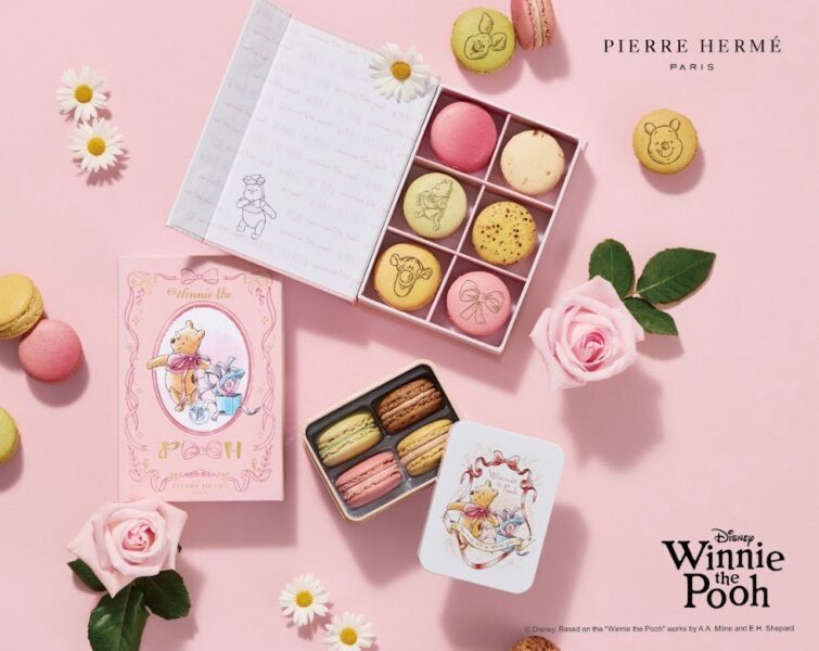 ▲法國頂級甜點品牌PIERRE HERMÉ PARIS，4月中旬同步推出 Winnie the Pooh小熊維尼100週年系列。（圖/漢神百貨提供）