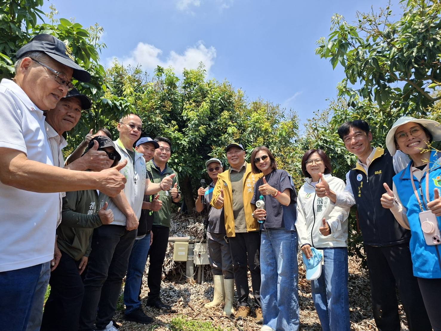 邱議瑩立委考察農田水利署高雄地區節水灌溉設施推動情形 肯定智慧灌溉助農抗旱