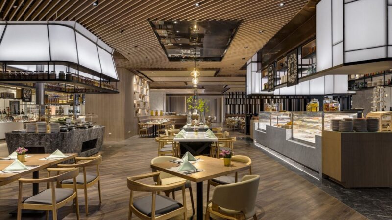 ▲「豪享自助餐廳」台中國際旅展平日午晚餐券買十送二，下殺83折起。（圖/高雄萬豪酒店提供）