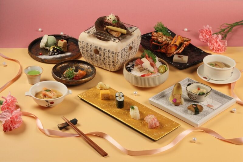 ▲京樂日本料理餐廳於5月8日起，連續三天推出母親節特製套餐，每套2,680元起。（圖/高雄萬豪酒店提供）