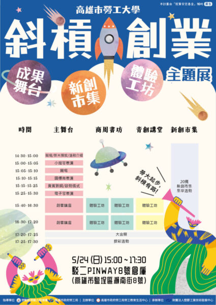 邀請勞工親子共學體驗 高雄勞工大學主題展開始報名
