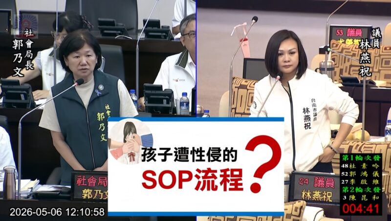 林燕祝踢爆台南驚爆長期性侵案！議員怒轟保護機制失靈