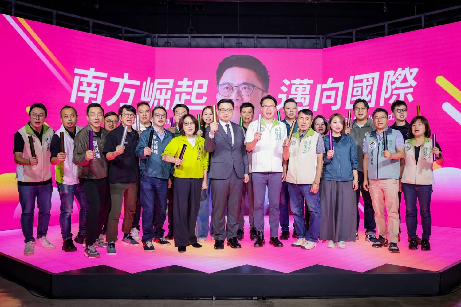 賴瑞隆發表第四棒的挑戰 公佈選戰主軸與視覺 南方崛起 邁向國際！
