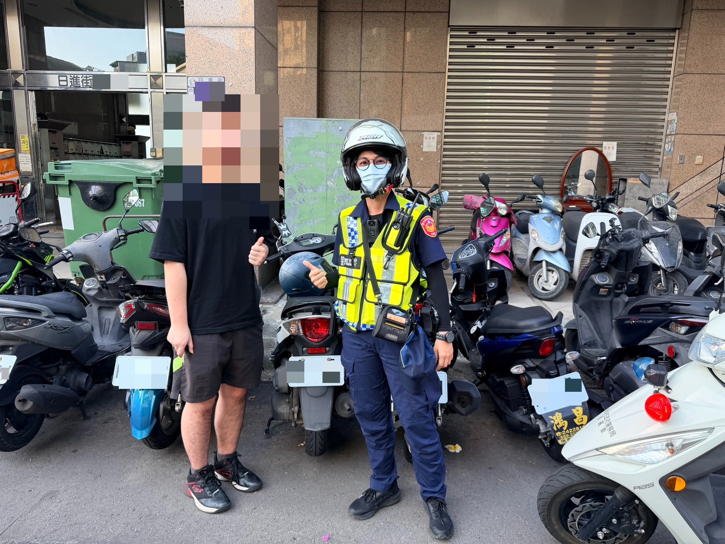 誤以為機車遭竊急報警　中市暖警20分鐘助尋回愛車