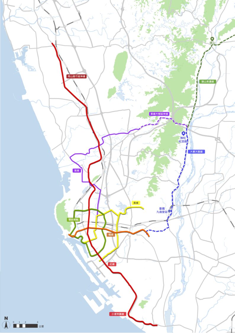 打造東高雄軌道新願景 高雄捷運路網規劃向東延伸　串聯九曲堂、佛陀紀念館與旗山