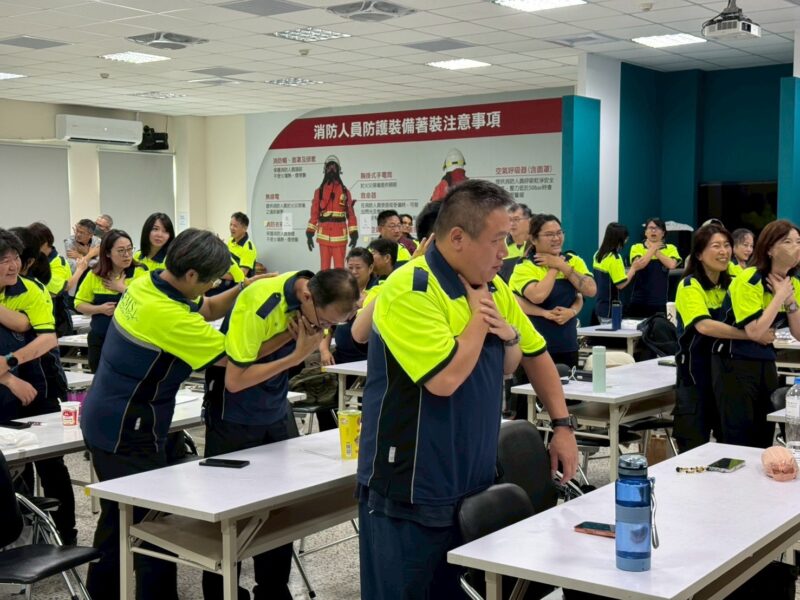 精進專業技能  竹市消防局辦理災害防救志工複訓
