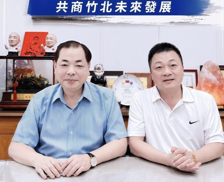 竹北市長成兵家必爭之地  林啟賢請益陳見賢竹北未來發展之道