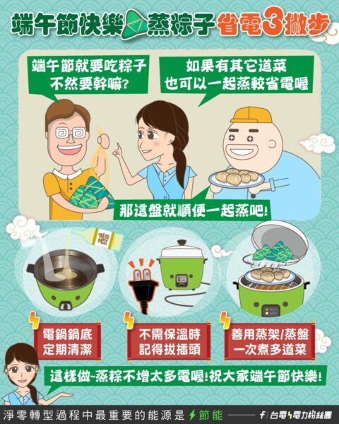 粽香飄端午！台電教戰節能妙招　電鍋這樣用更省電