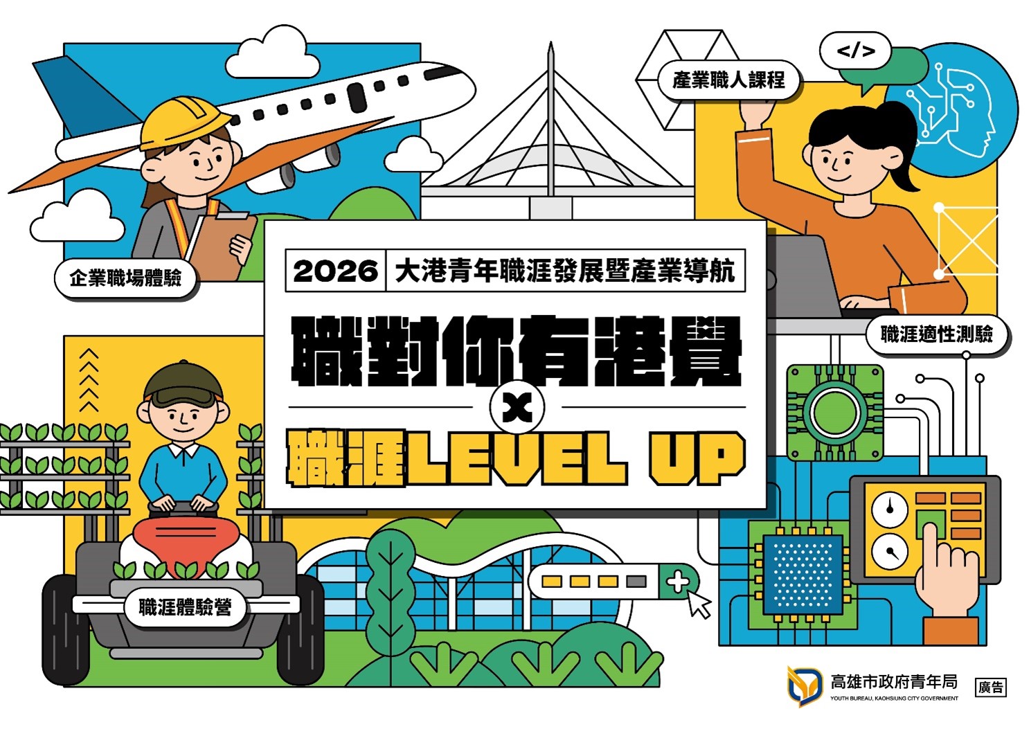 AI浪潮來襲不焦慮 「職對你有港覺」首推AI職涯體驗高市青年局帶領青年職涯LEVEL UP